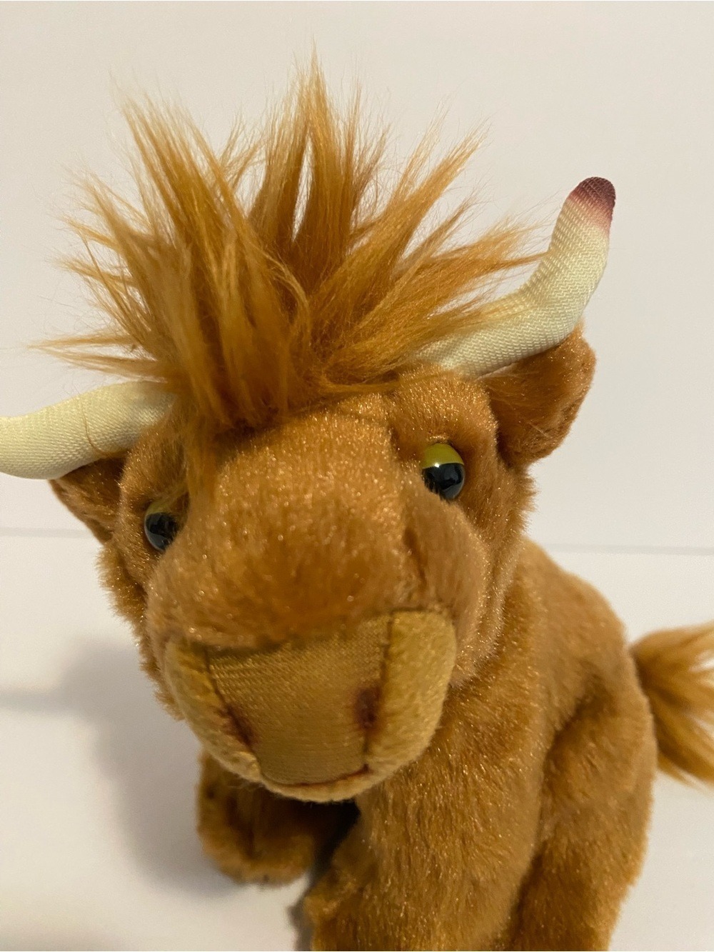 Living Nature Highland Cow Plush Small 7” Stuffed Animal Realistic UK Cuddle Toy - Picture 2 of 7